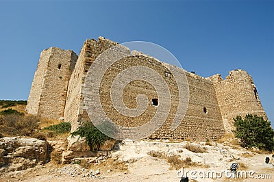 Medieval Castle of Kritinia in Rhodes Greece Stock Photo