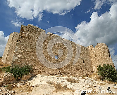 Medieval Castle of Kritinia in Rhodes Greece, Dodecanese Stock Photo