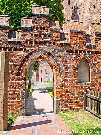 Medieval castle in Malbork Stock Photo