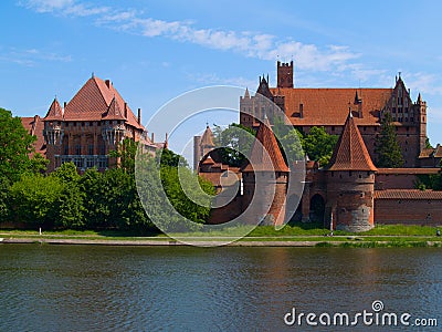 Medieval castle in Malbork Stock Photo