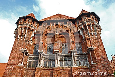 Medieval castle in Malbork Stock Photo