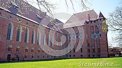 Medieval castle in Malbork Stock Photo