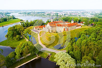 Castle in Nesvizh, Minsk Region, Belarus. Stock Photo