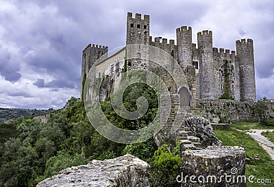 Medieval castle, Portugal Stock Photo