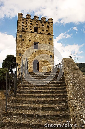 Medieval Castle of Roccascalegna Stock Photo