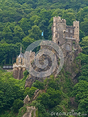 Medieval castle on the rock Stock Photo