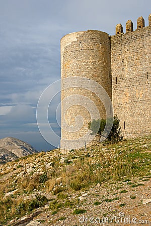 Medieval Castle of Torroella de Montgri Stock Photo