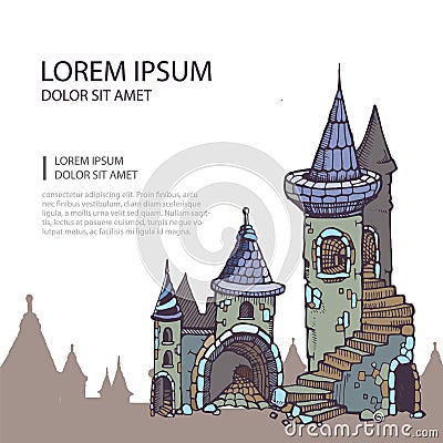 Medieval castles Vector Illustration