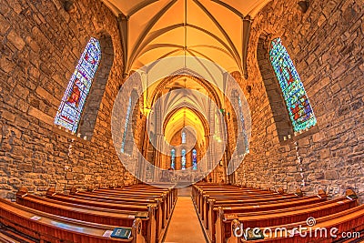 Medieval church Highlands Editorial Stock Photo