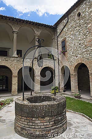 San Giovanni Battista church at Carpegna Marches, Italy Stock Photo