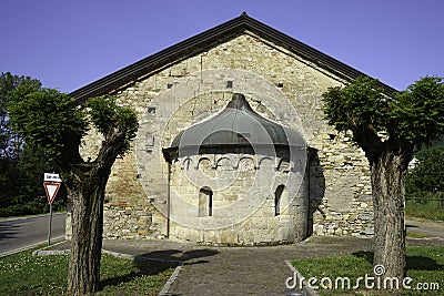 Medieval church of Sant Antonio at Borghetto di Borbera, Alessandria province Stock Photo