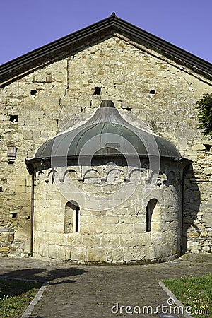 Medieval church of Sant Antonio at Borghetto di Borbera, Alessandria province Stock Photo