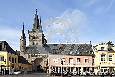 Medieval church St. Victordom, old town Xanten Editorial Stock Photo