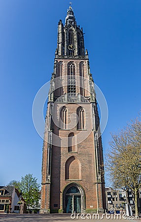 Medieval church tower Onze Lieve Vrouwetoren in Amersfoort Stock Photo