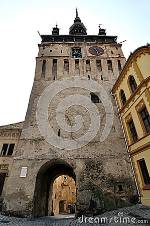 Medieval City of Sighisoara Stock Photo