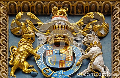 Medieval coat of arms Stock Photo