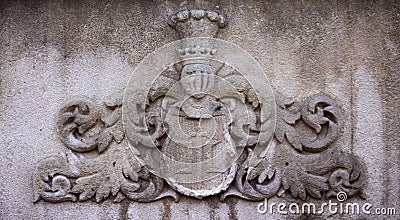 Medieval coat of arms Stock Photo