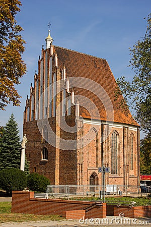 The Medieval Collegiate church of Virgin Mary. Poznan. Poland Stock Photo