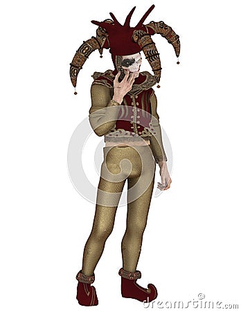 Medieval Court Jester 2 Cartoon Illustration