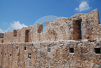 Medieval Crusader Knights castle on Halki Stock Photo
