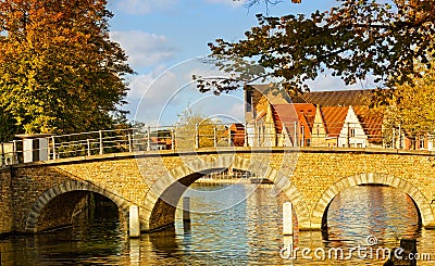 Medieval fairytale city. Stock Photo