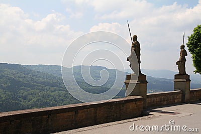 Medieval Fortress, Hohenzollern Castle, Black Forest, Stuttgart, Germany Stock Photo