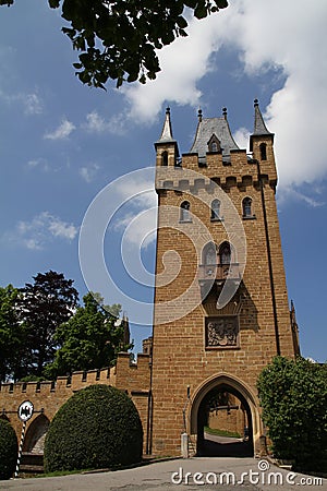 Medieval Fortress, Hohenzollern Castle, Black Forest, Stuttgart, Germany Stock Photo