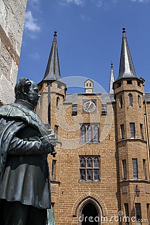 Medieval Fortress, Hohenzollern Castle, Black Forest, Stuttgart, Germany Stock Photo