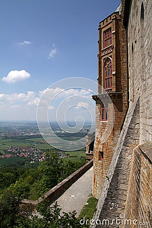 Medieval Fortress, Hohenzollern Castle, Black Forest, Stuttgart, Germany Stock Photo