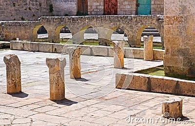 Medieval fountain. Laterza. Puglia. Italy. Stock Photo
