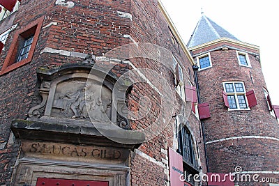 medieval gate (waag) - amsterdam - netherlands Editorial Stock Photo