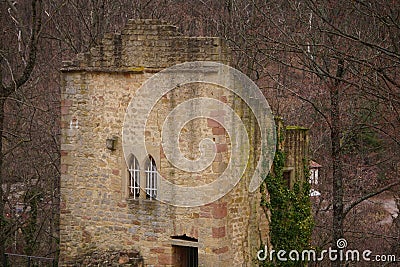 Medieval Hambach Castle (Hambacher Schloss) in Neustadt Germany Stock Photo