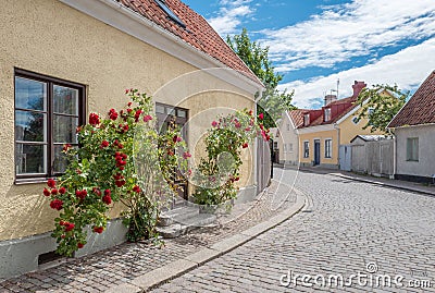 Medieval Hanse town Visby on Gotland Stock Photo