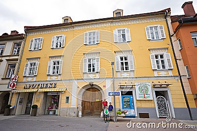 Medieval house in Judenburg Editorial Stock Photo