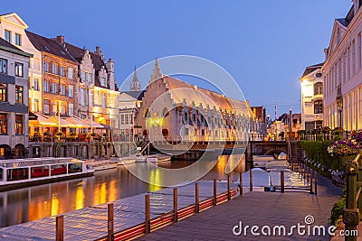 Old town of Ghent, Belgium Stock Photo