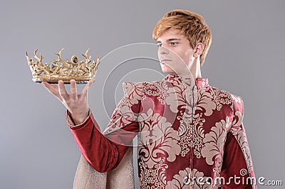 Medieval King Stock Photo