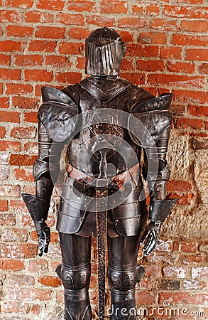 Medieval knight armor Stock Photo