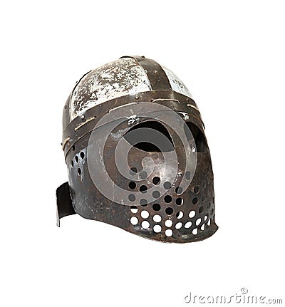 Medieval Knight Helmet Stock Photo