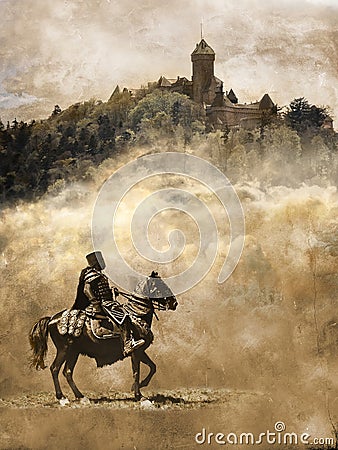 Medieval knight Stock Photo