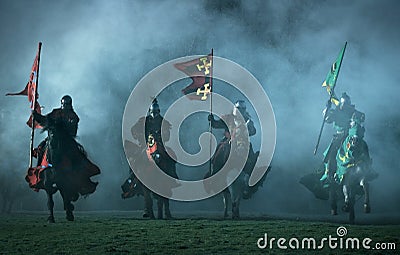 Medieval knights Stock Photo