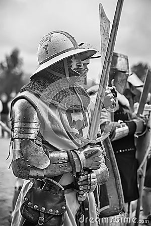 Medieval knights armor Editorial Stock Photo