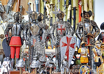Medieval knights Stock Photo
