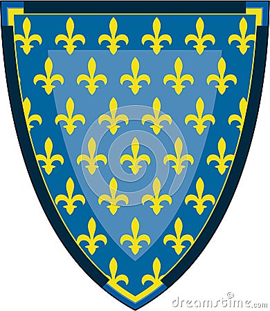 Medieval Knights Shield Vector Illustration