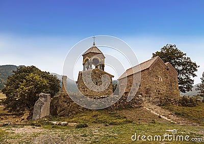 Medieval monastery Srbanes or Saint Hovhannes near the village of Ardvi, VIII-XVII centuries, Stock Photo