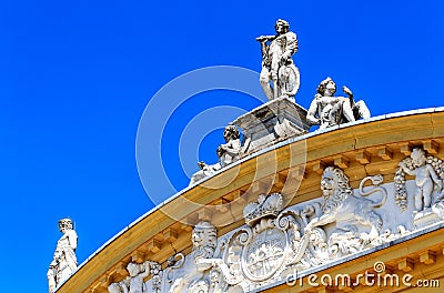 Medieval Orangerie Baroque Castle in Kassel, Germany Stock Photo