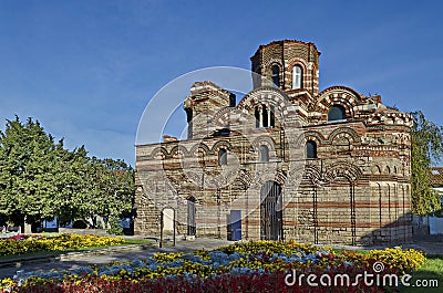 Medieval orthodox church Crist Pantokrator - 13c. in ancient city Nessebar or Mesembria on the Black Sea coast Stock Photo
