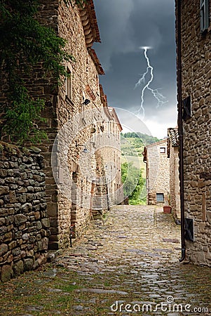 Medieval path Stock Photo