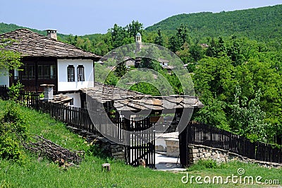 Medieval Renovated House in Bozhentsi Stock Photo