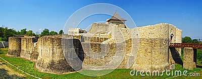 Medieval ruins of Suceava fortress Stock Photo