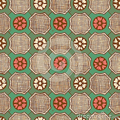 Medieval seamless pattern Vector Illustration